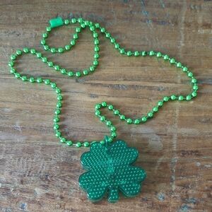 Free With Purchase! Green Shamrock Beaded Necklace